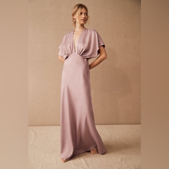 BHLDN Dresses & Skirts - NWT BHLDN Leila Satin Charmeuse Maxi Dress
